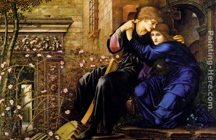 Love Among the Ruins painting - Edward Burne-Jones Love Among the Ruins art painting